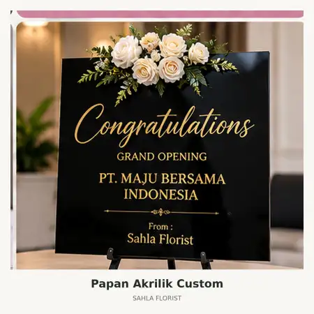 Papan Bunga Akrilik Mesuji